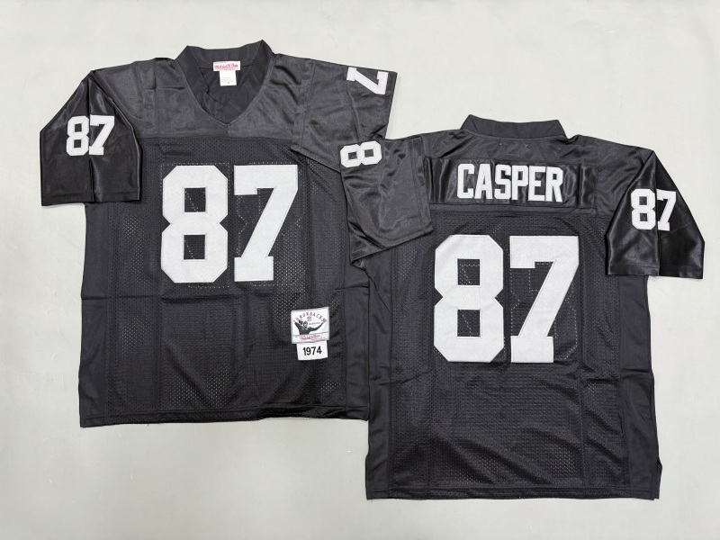 Men 2025 Nike Oakland Raiders #87 Casper black Throwback Limited NFL Jersey style 001->oakland raiders->NFL Jersey